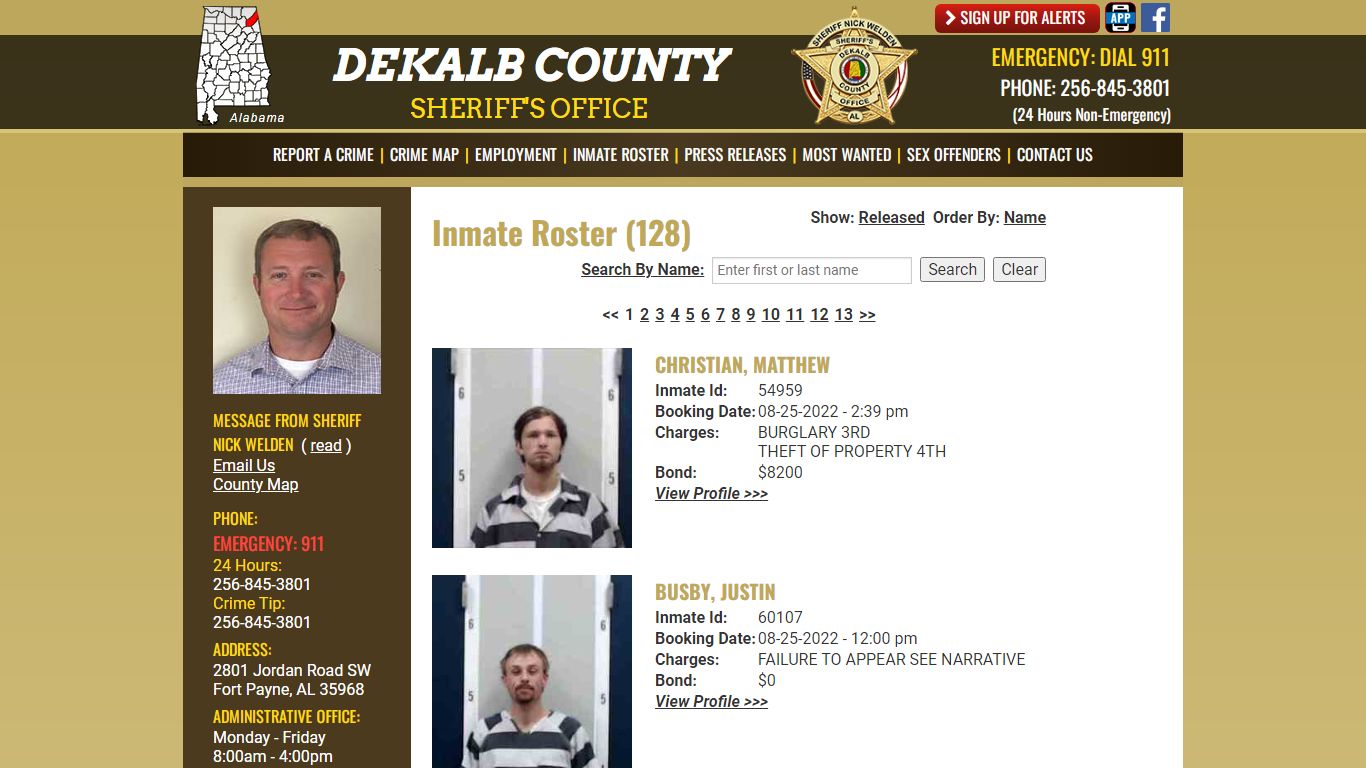 Inmate Roster - DeKalb County Sheriff's Office